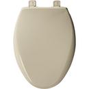 Bemis Bone 18-5/8 in. Elongated Bowl Closet Toilet Seat with Cover 