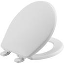 16-5/8 in. Round Closed Front Toilet Seat with Cover in White