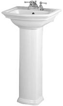 Barclay Products Limited White 1-Hole Pedestal Lavatory Sink with 4 in. Centerset 