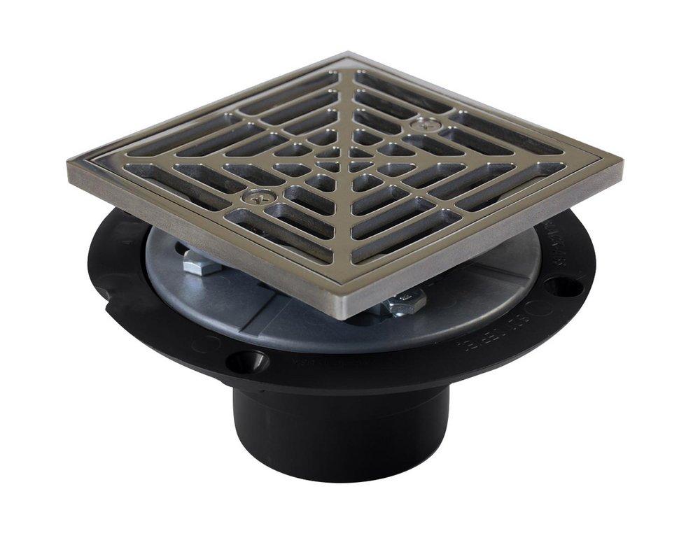 Sioux Chief Polished Stainless 2 in. Inside Caulk Stainless Steel Shower Drain 