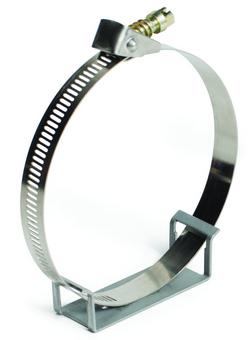 4 x 2-19/20 in. Galvanized Steel and Stainless Steel Pipe Saddle Support