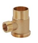 3/4 x 1/2 in. GHT x FIPS Cast Brass Reducing Tee