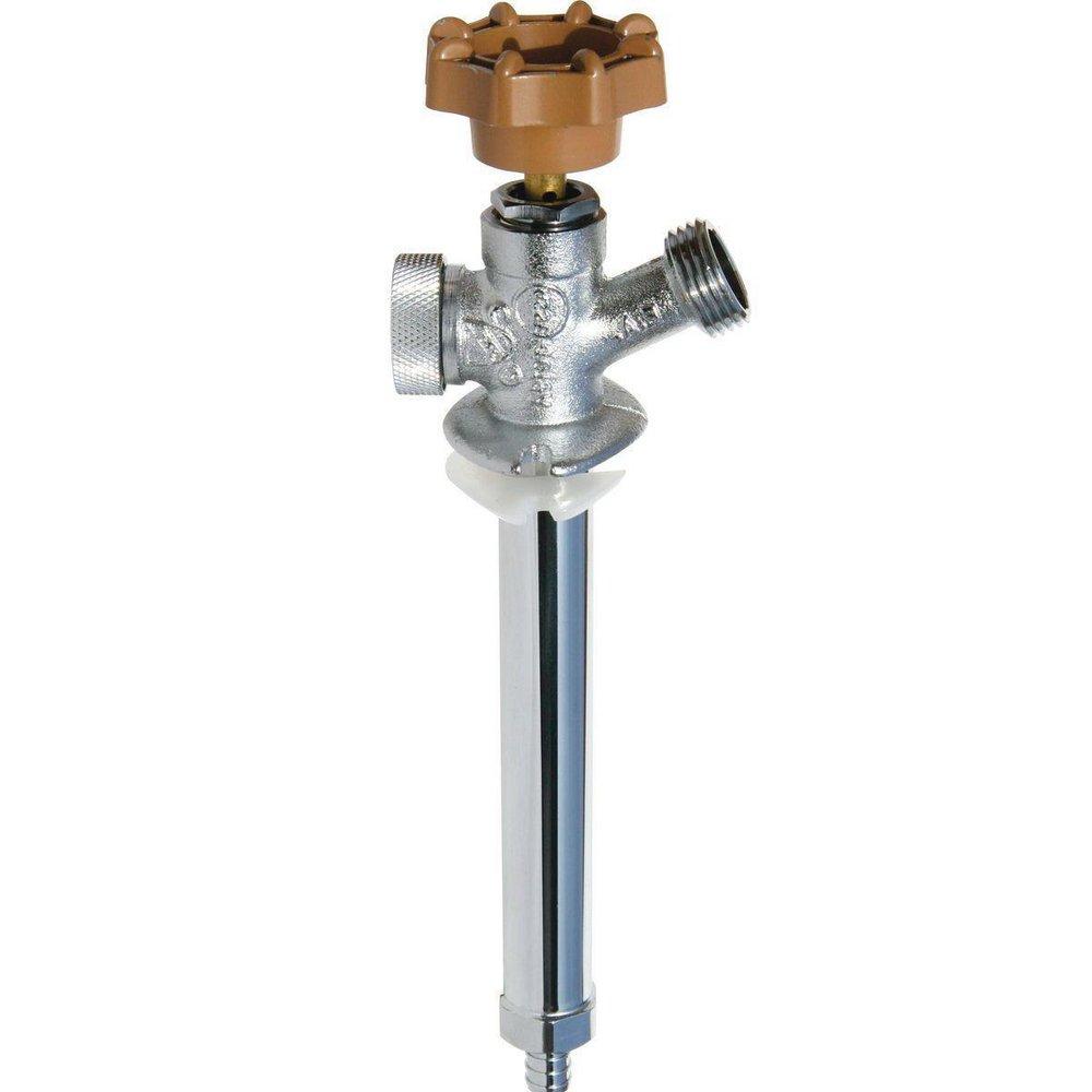 Matco-Norca Polished Chrome Anti-siphon and Frost-proof Brass MIP x Solder Sillcock 