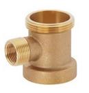 3/4 x 1/2 in. GHT x FIPS Cast Brass Reducing Tee