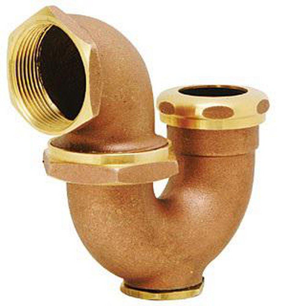 Matco-Norca Rough Brass 1-1/2 x 1-1/4 in. Cast Brass Sink Trap 