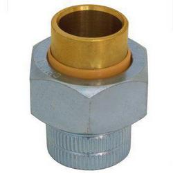 4 in. FIPS x Sweat Brass Steel Silicone Rubber Plastic Union