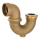 Sioux Chief Rough Brass 1-1/2 x 2 in. P-Trap in Rough Brass 