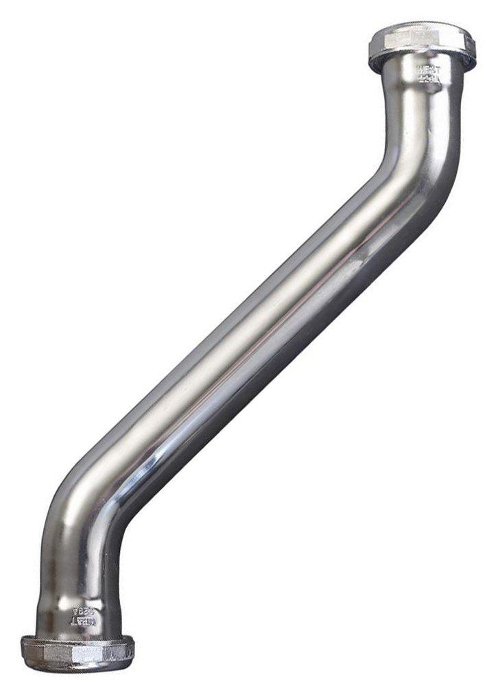 Sioux Chief Polished Chrome 22 ga Double Offset Tube in Polished Chrome 