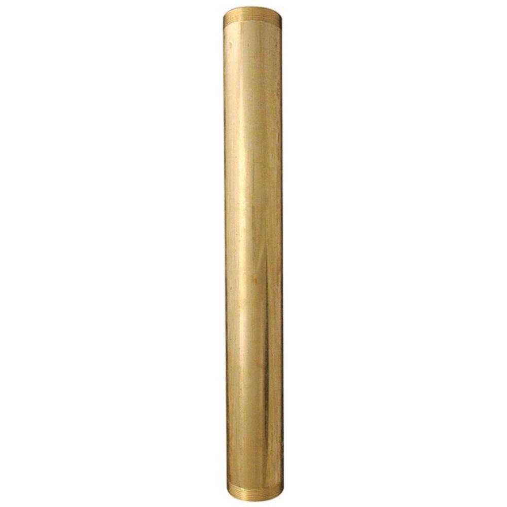 Sioux Chief Rough Brass 12 in. 17 ga Threaded Tube in Rough Brass 