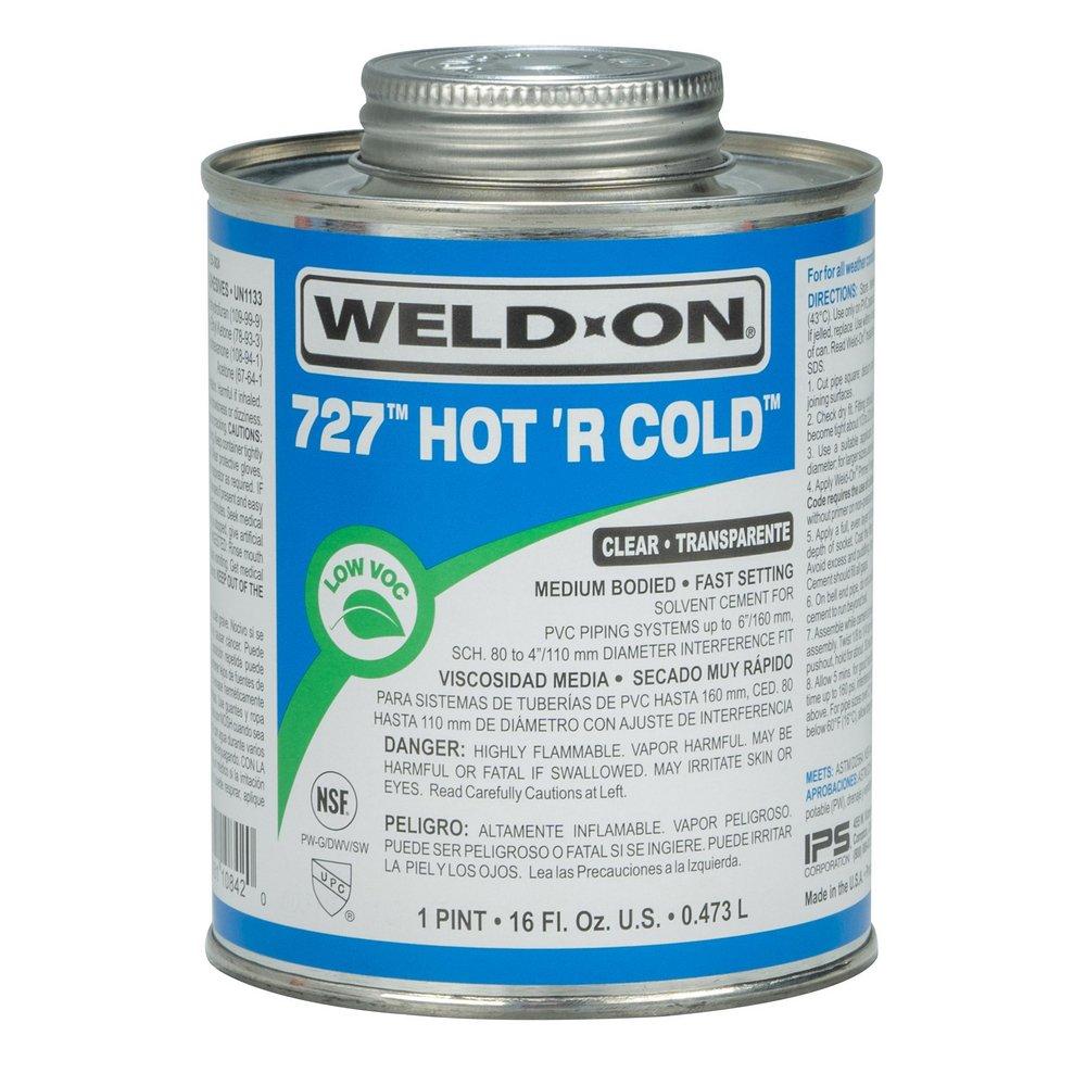 Weld-On&reg; Fast Set Plastic Clear Pipe Cement 