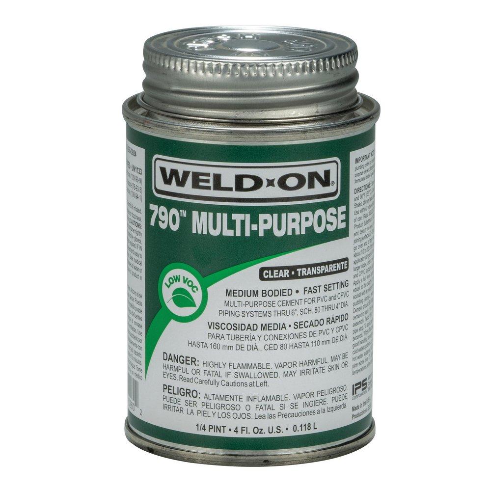Weld-On&reg; Fast Set Plastic Clear Pipe Cement 