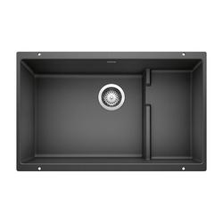 28-3/4 in. Undermount Silgranit Single Bowl Kitchen Sink in Anthracite