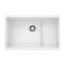 28-3/4 in. Undermount Silgranit Single Bowl Kitchen Sink in White