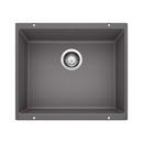 BLANCO Cinder 20-87/100 x 18-11/100 in. No Hole Composite Single Bowl Undermount Kitchen Sink 
