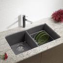 BLANCO Cinder 32 x 19-1/4 in. No Hole Composite Double Bowl Undermount Kitchen Sink 
