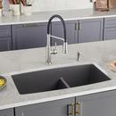 BLANCO Cinder 33 x 19 in. No Hole Composite Double Bowl Undermount Kitchen Sink 