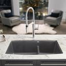 BLANCO Cinder 33 x 19 in. No Hole Composite Double Bowl Undermount Kitchen Sink 