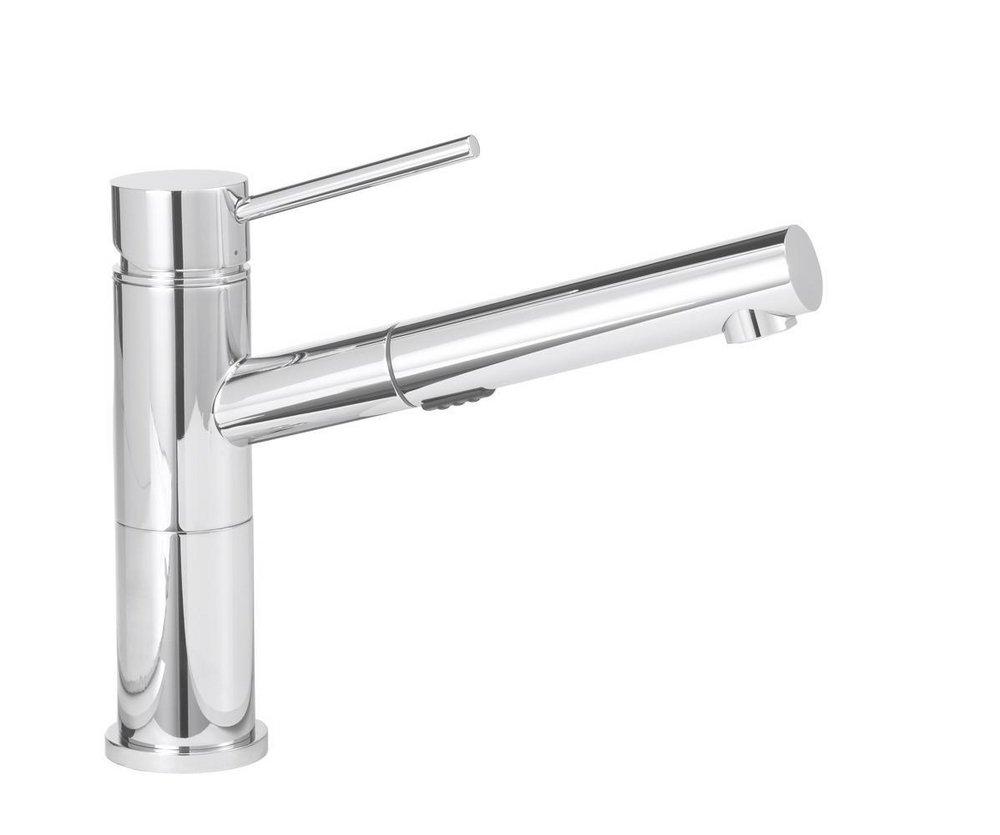 BLANCO Polished Chrome Single Handle Pull Out Kitchen Faucet 