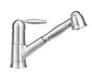 2.2 gpm Single Lever Handle Pull-Out Kitchen Faucet in Satin Nickel