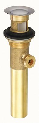 Metal and Brass Drain Assembly with Overflow in Brushed Nickel