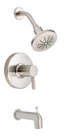 1.75 gpm Pressure Balancing Tub and Shower Faucet with Single Lever Handle in Brushed Nickel