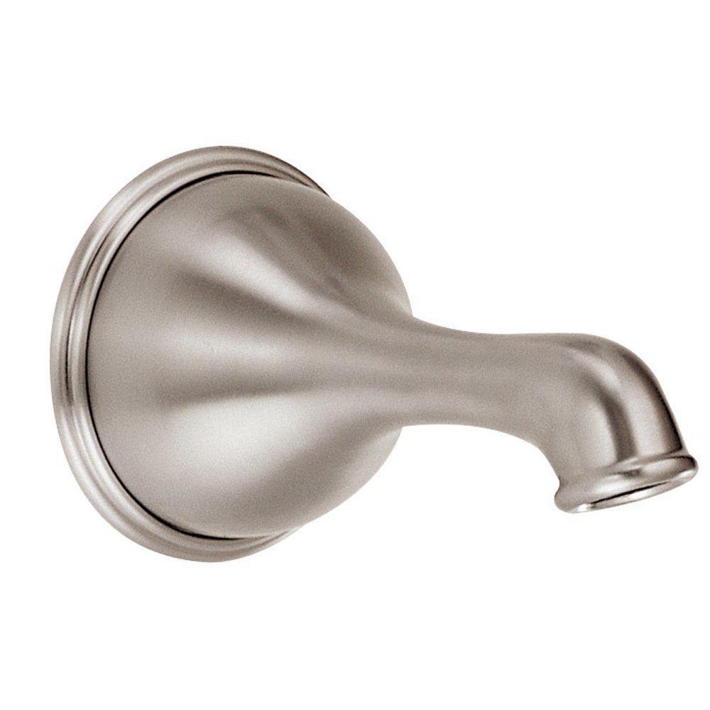 Gerber Plumbing Brushed Nickel 1/2 in. NPT Metal Tub Spout 