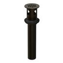 1-1/4 in. Metal Grid Strainer Assembly with Overflow in Oil Rubbed Bronze