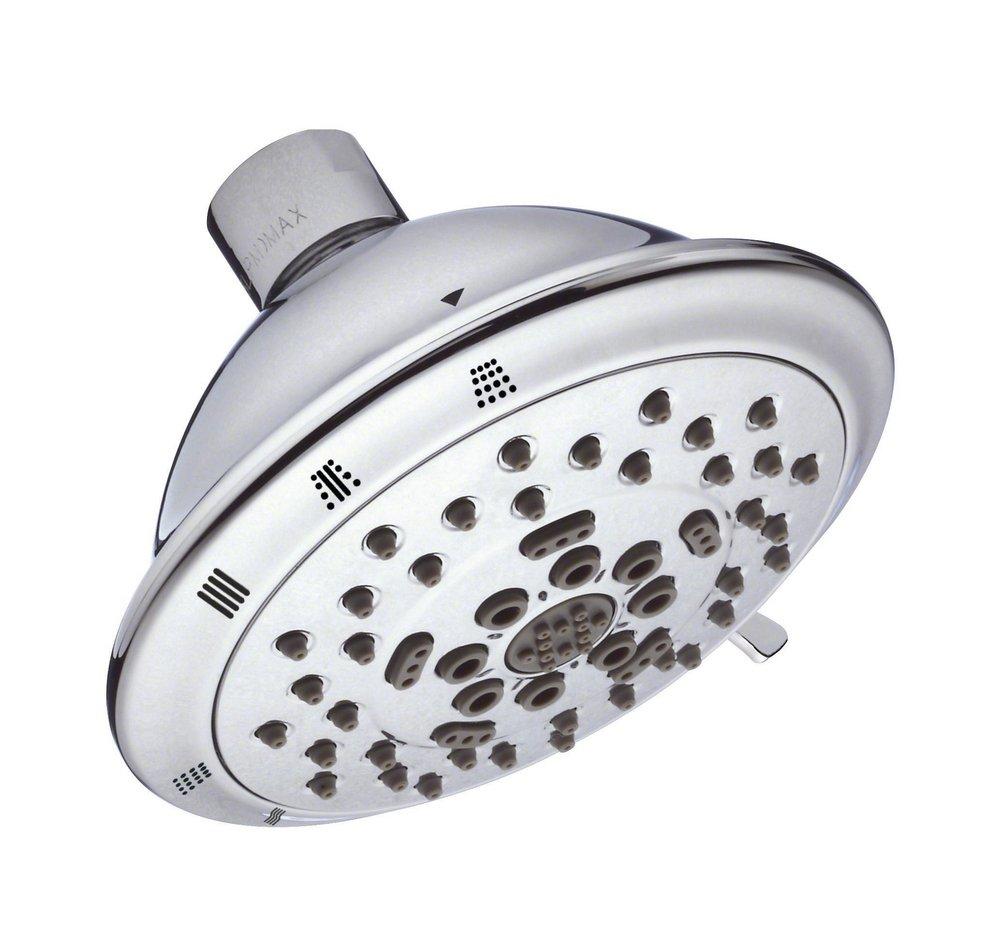 Gerber Plumbing Polished Chrome Multi Function Massage, Wide, Centerjet, Aerated and Wide/Centerjet Showerhead 