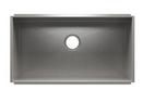31-1/2 x 17-1/2 in. No Hole Stainless Steel Single Bowl Undermount Kitchen Sink in Brushed Stainless Steel