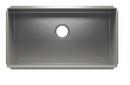 Julien Brushed Stainless Steel 31-1/2 x 17-1/2 in. No Hole Stainless Steel Single Bowl Undermount Kitchen Sink 