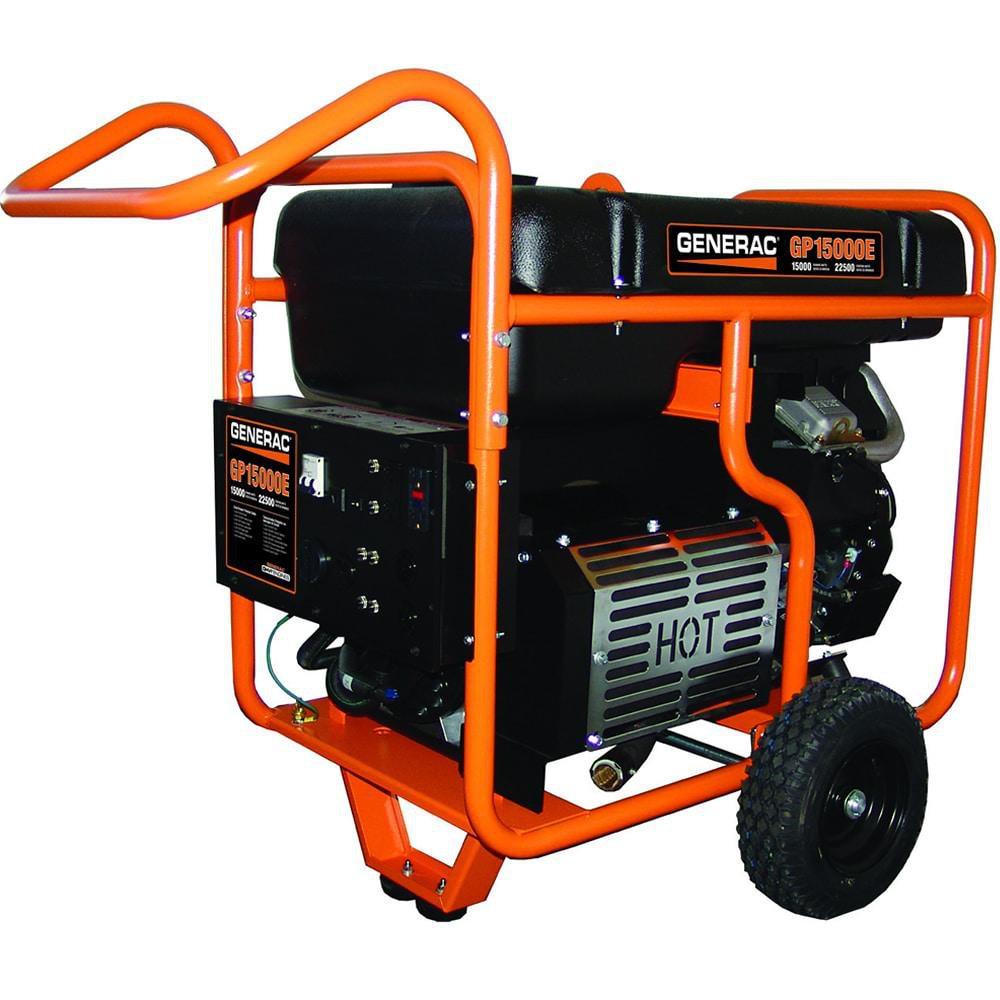 Generac Power Systems Black Portable Generator with Electric Start 