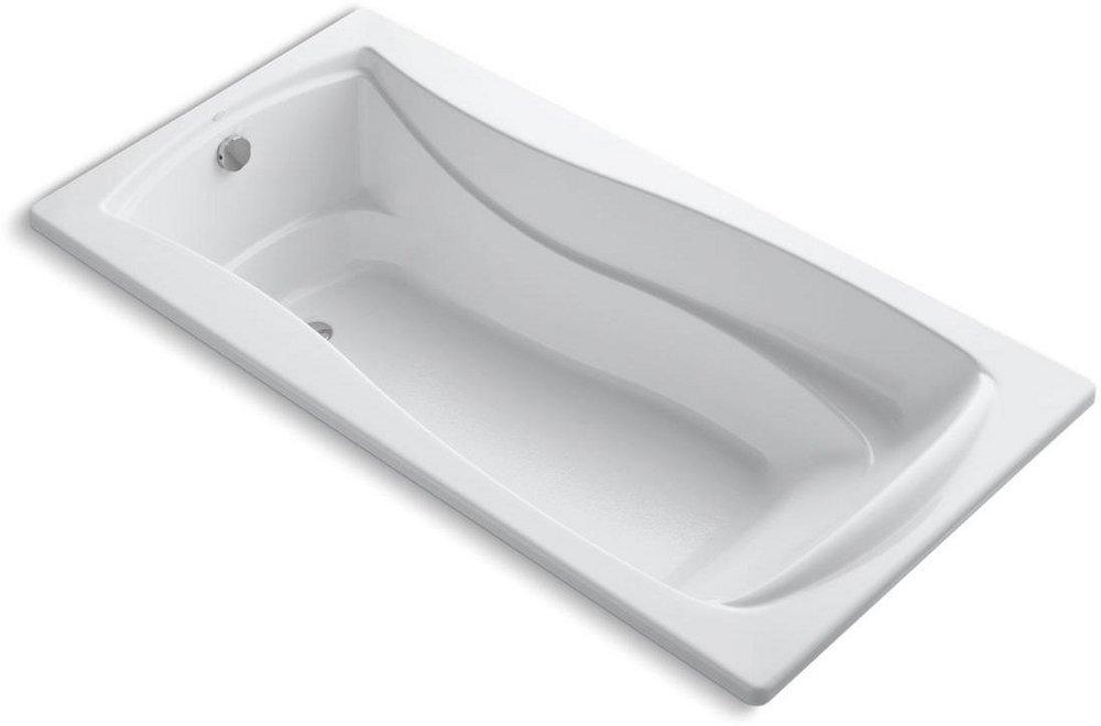 KOHLER White 72 x 36 in. Drop-In Bathtub with Reversible Drain 