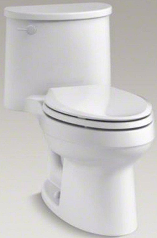 KOHLER White 1.28 gpf Elongated One Piece Toilet 