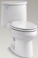 KOHLER White 1.28 gpf Elongated One Piece Toilet 