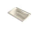 60 x 36 in. Drop-In Bathtub with Right Drain in Almond