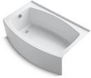 60 x 38 in. Acrylic 3-Wall Alcove Rectangular Bathtub with Left Drain in White