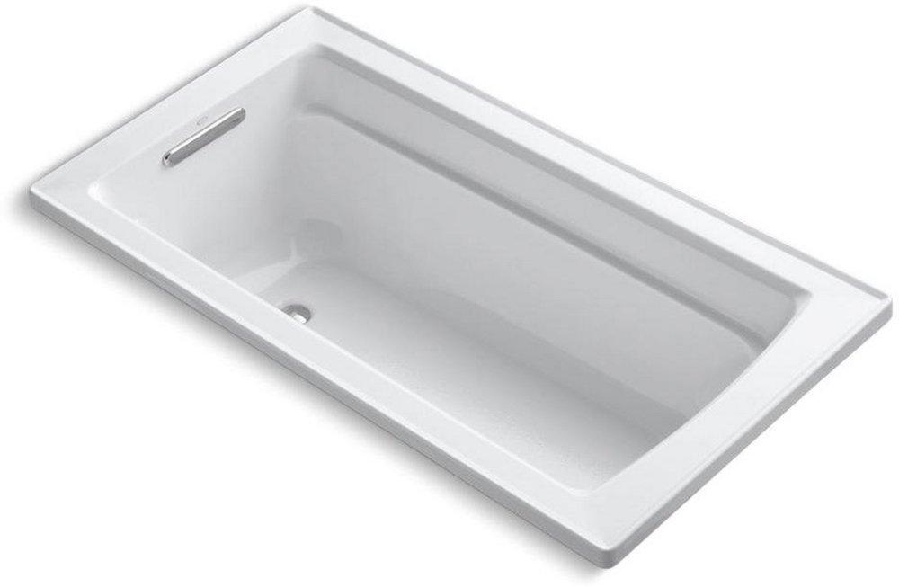 KOHLER White 60 x 32 in. Drop-In Bathtub with Reversible Drain 