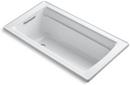 KOHLER White 60 x 32 in. Drop-In Bathtub with Reversible Drain 
