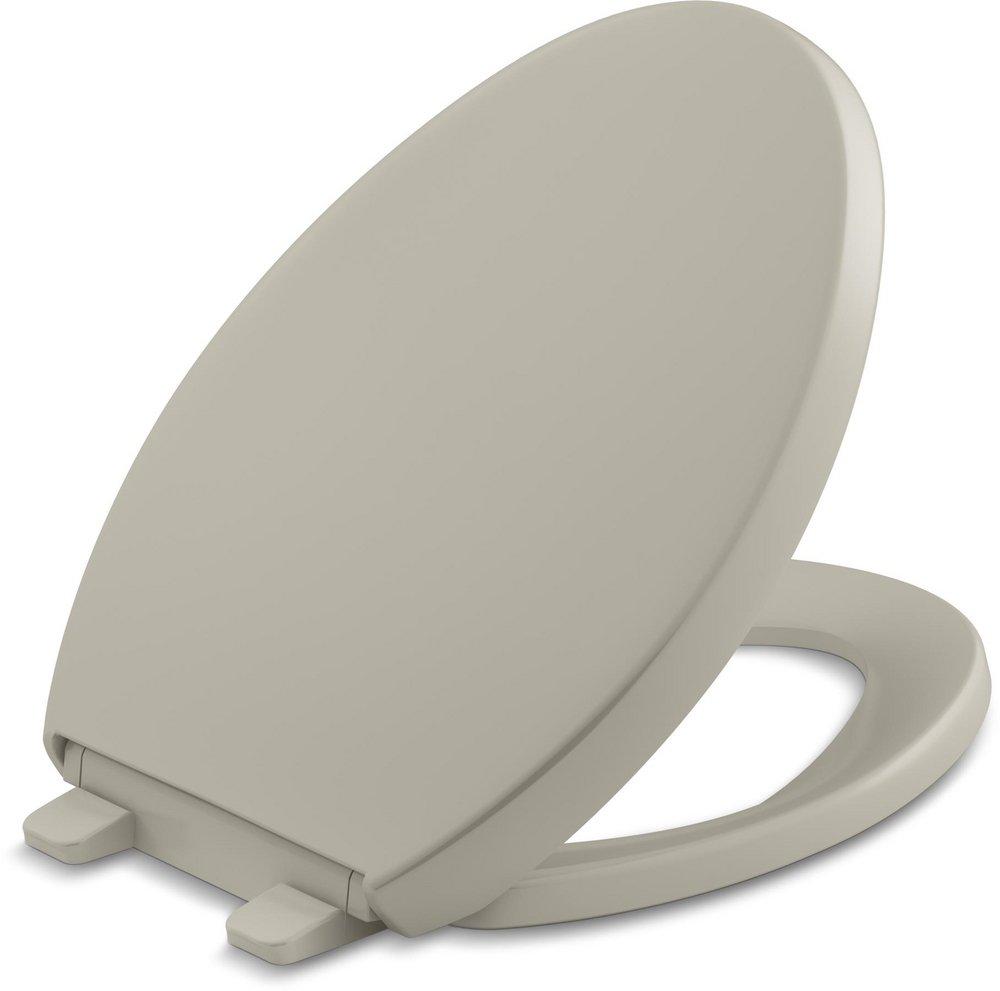 KOHLER Sandbar Elongated Closed Front Quiet-Close Toilet Seat 
