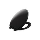 KOHLER Black Black&trade; Elongated Closed Front Quiet-Close Toilet Seat 