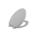 KOHLER Ice&trade; Grey Elongated Closed Front Quiet-Close Toilet Seat 