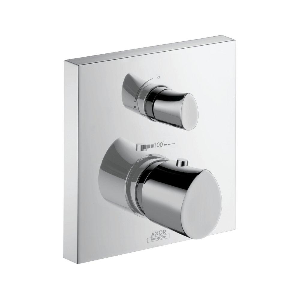 AXOR Polished Chrome Thermostatic Valve with Volume Control and Diverter 