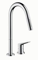 AXOR Polished Chrome Single Handle Pull Down Kitchen Faucet 
