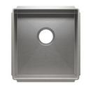 Julien Brushed Stainless Steel 16-1/2 x 17-1/2 in. No Hole Stainless Steel Single Bowl Undermount Kitchen Sink 