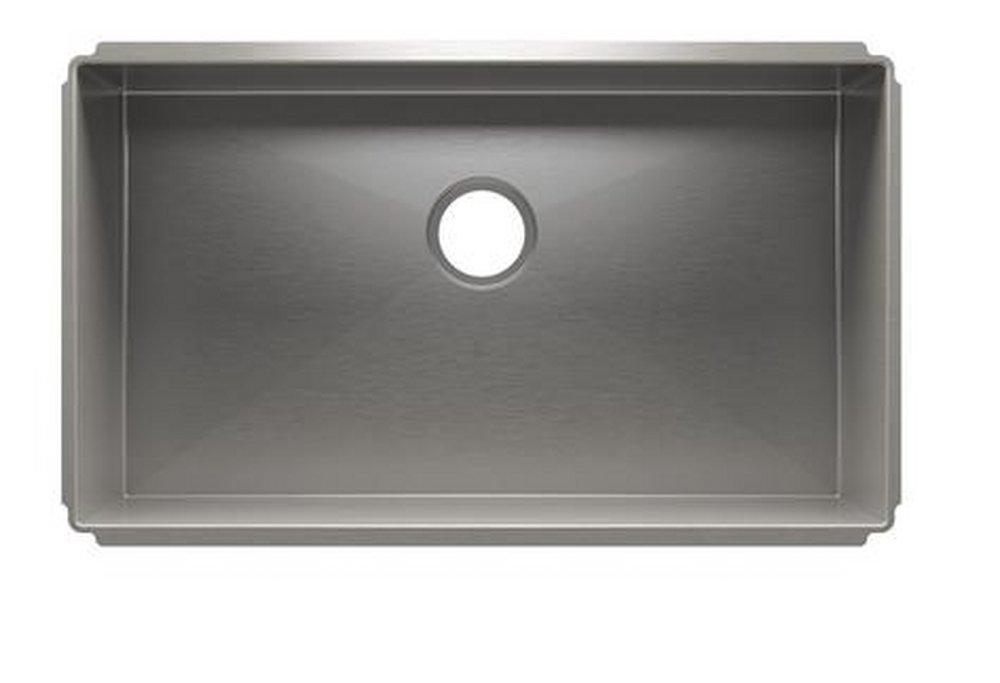 Julien Stainless Steel 1 Hole Single Bowl Undermount Rectangular Kitchen Sink with Center Drain 