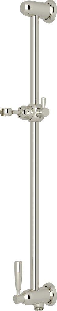 Perrin & Rowe&reg; Polished Nickel Slide Bar with Adjustable Hand Shower Holder 