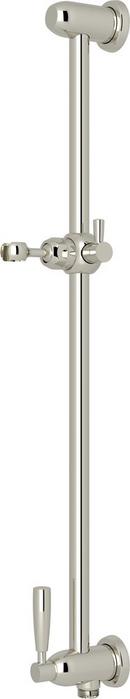 Perrin & Rowe&reg; Polished Nickel Slide Bar with Adjustable Hand Shower Holder 