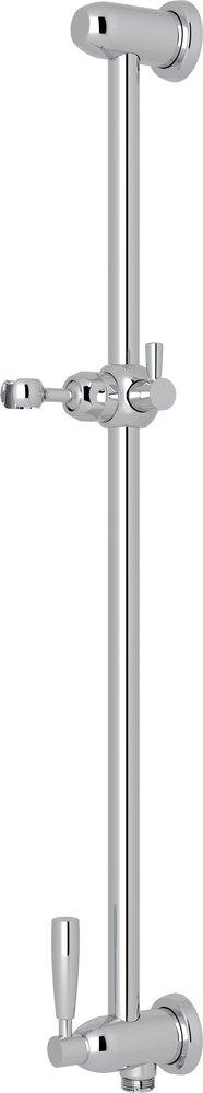 Perrin & Rowe&reg; Polished Chrome Slide Bar with Adjustable Hand Shower Holder 