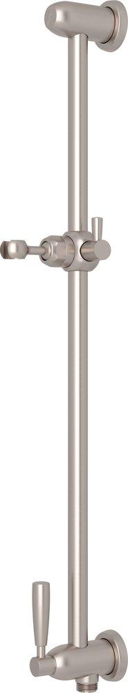 Perrin & Rowe&reg; Satin Nickel Slide Bar with Adjustable Hand Shower Holder 