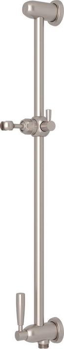 Perrin & Rowe&reg; Satin Nickel Slide Bar with Adjustable Hand Shower Holder 